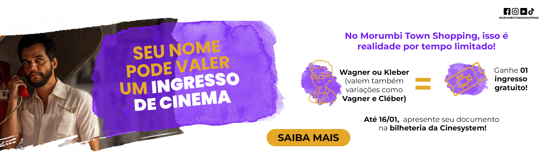 E se o seu nome valesse um ingresso de cinema?