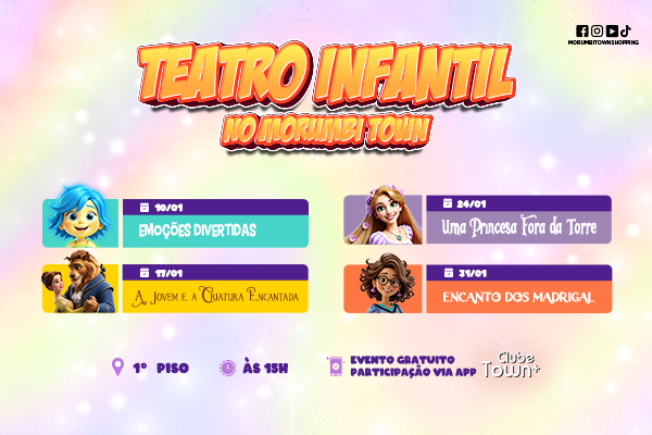 Teatros Infantis - Férias Janeiro 