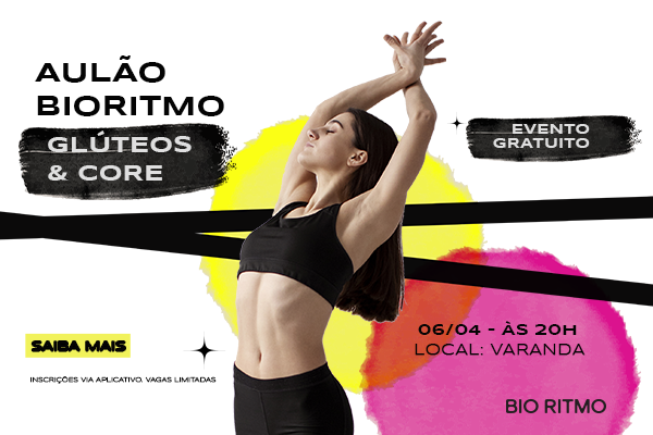 Aulão Bioritmo especial de Glúteos & Core