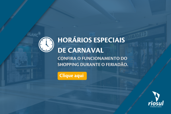 RIOSUL FUNCIONAMENTO CARNAVAL
