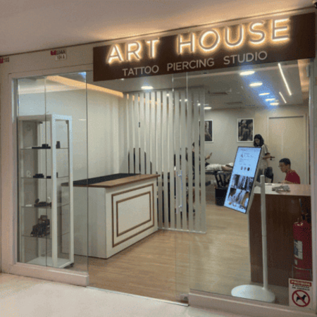 Logo da loja art house tattoo