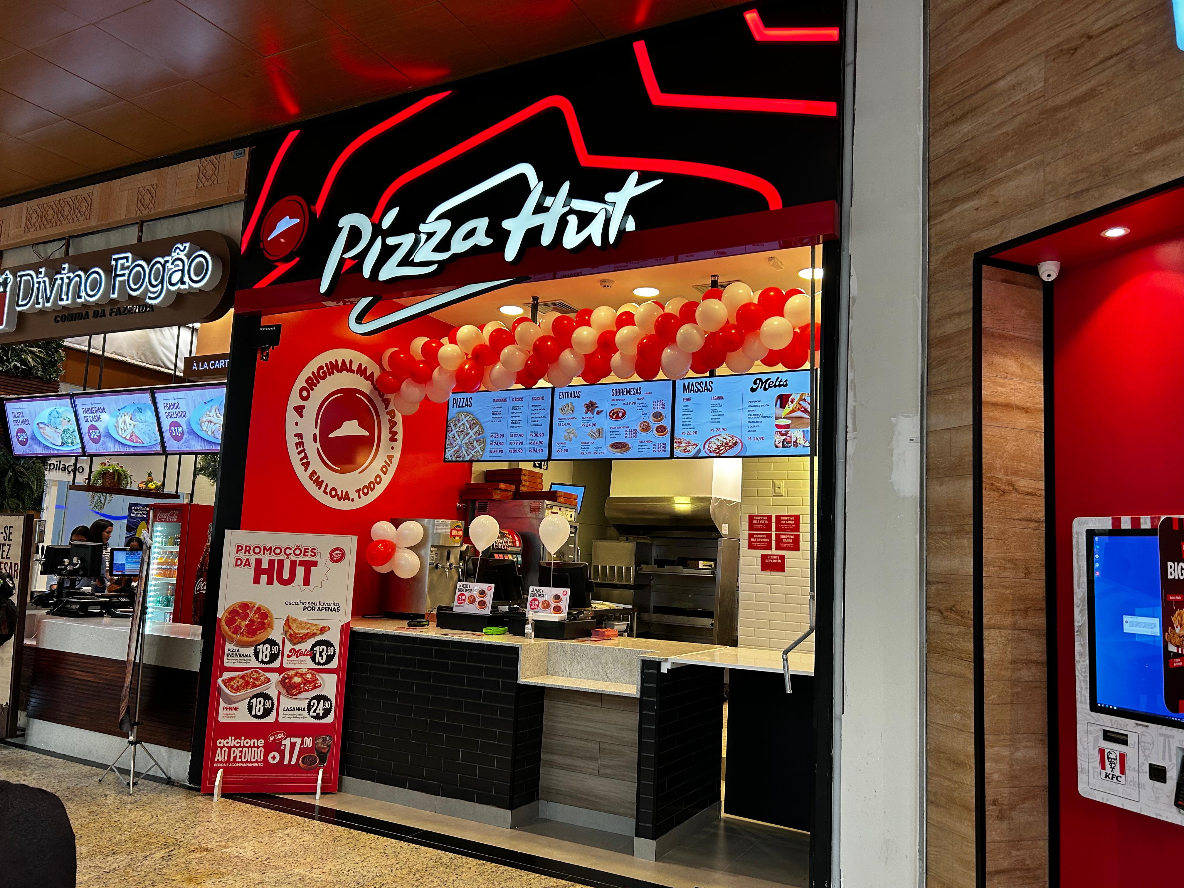 Logo da loja pizza hut