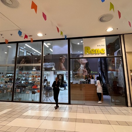 Logo da loja rene cabeleireiros