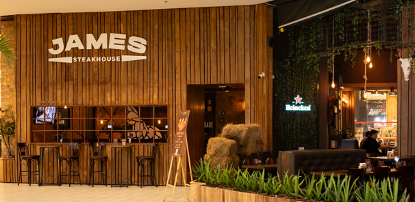 Logo da loja james steakhouse