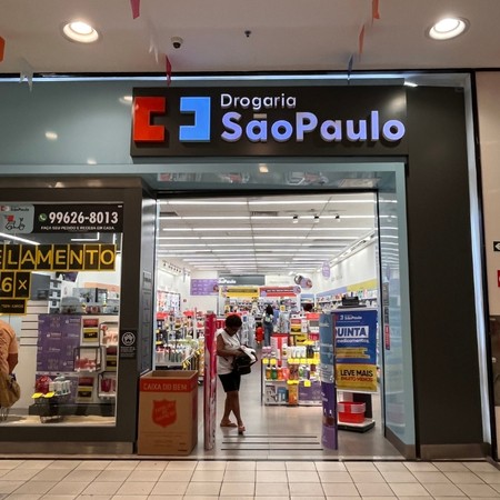 Logo da loja drogaria são paulo