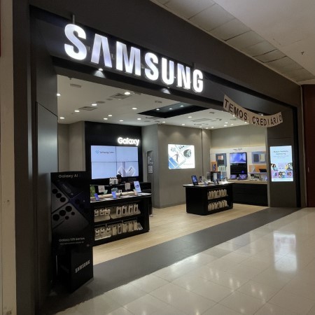 Logo da loja samsung