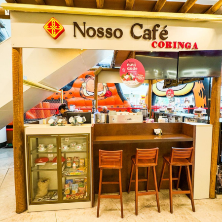 Logo da loja nosso café coringa