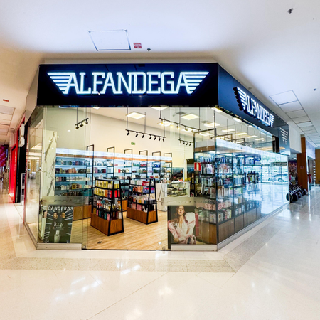 Logo da loja alfândega perfumaria