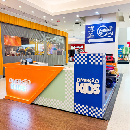 Logo da loja diversão kids