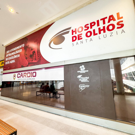 Logo da loja hospital de olhos santa luzia
