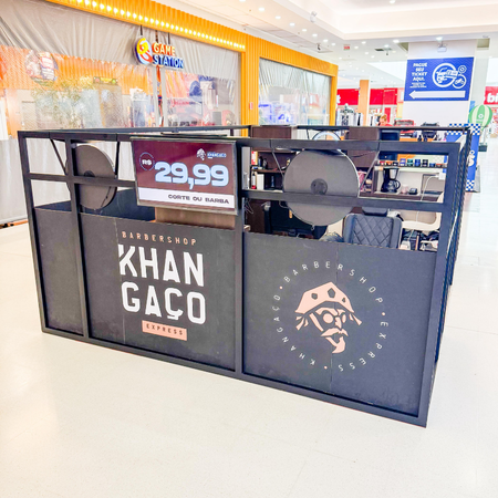 Logo da loja barbershop khangaço express