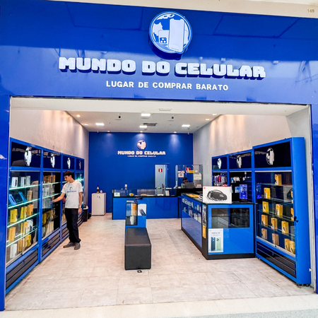 Logo da loja mundo do celular