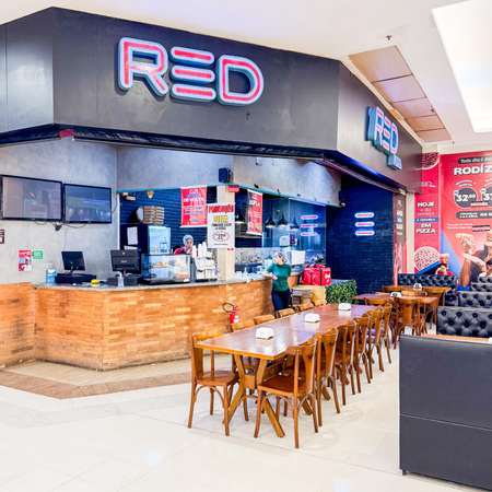 Logo da loja red pizza