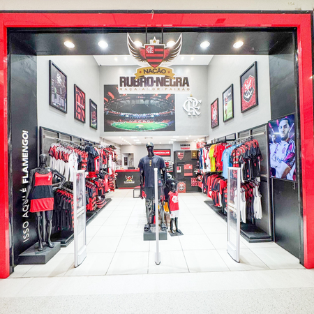 Logo da loja nação rubro-negra