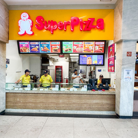 Logo da loja super pizza