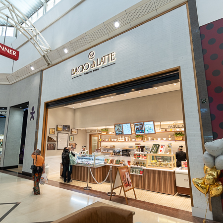 Logo da loja bacio di latte