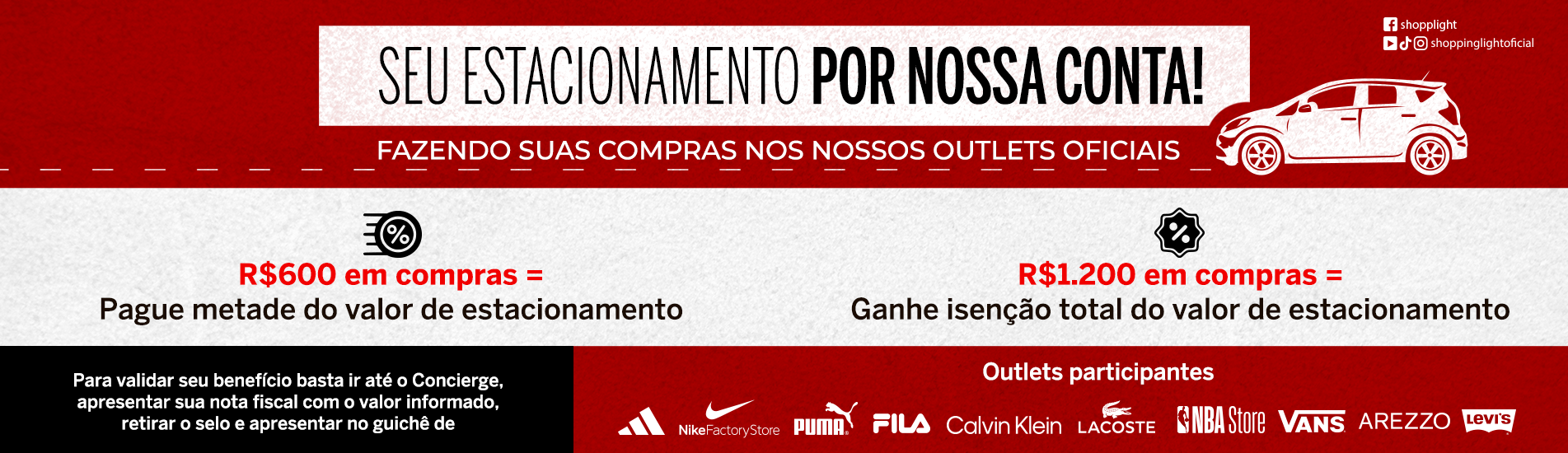 Desconto de estacionamento 