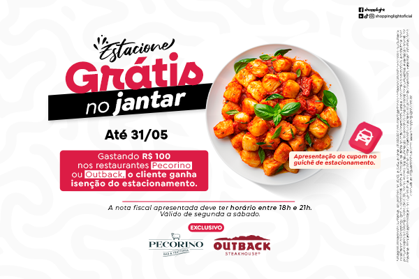 Estacione Grátis no Jantar