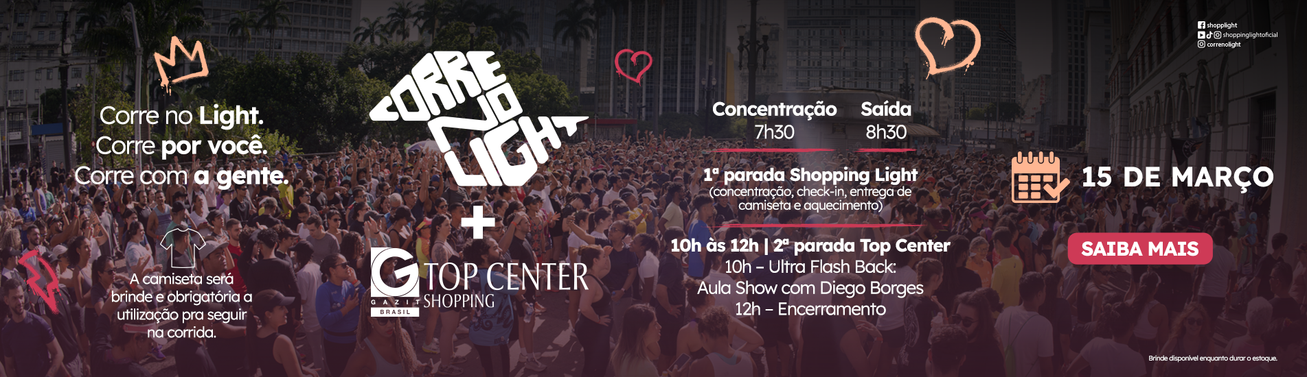 Corre no Light + Top Center