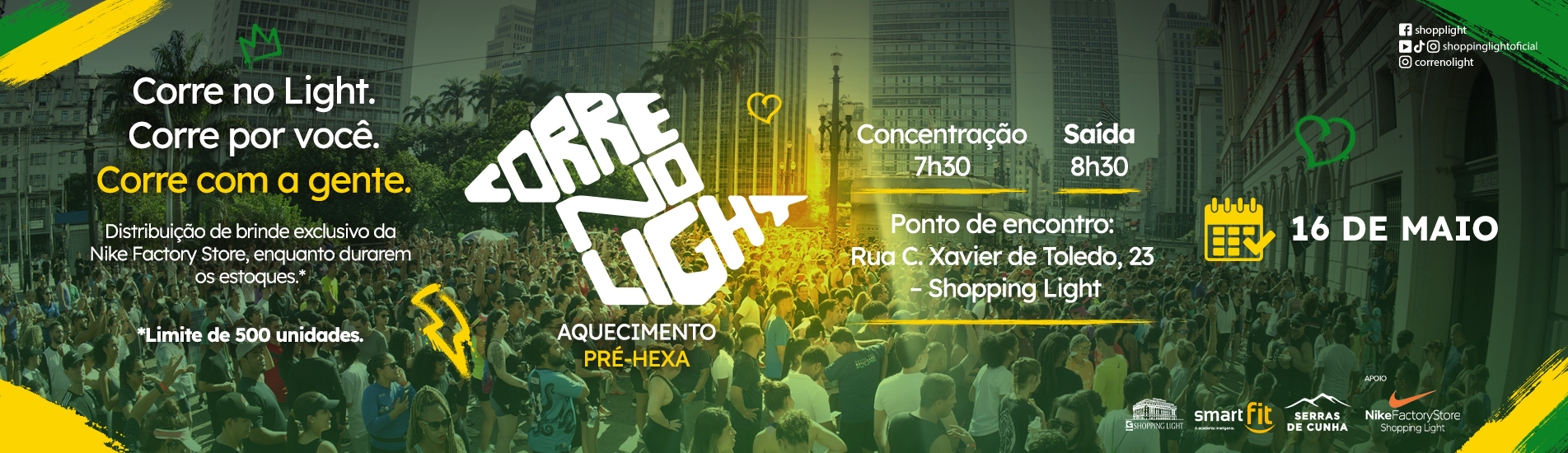 Corre no Light- Aquecimento Pré Hexa