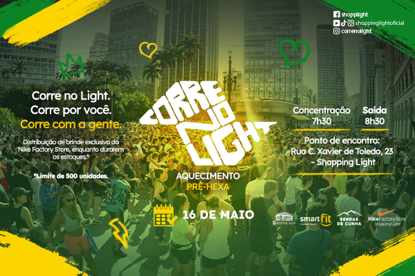 Corre no Light- Aquecimento Pré Hexa