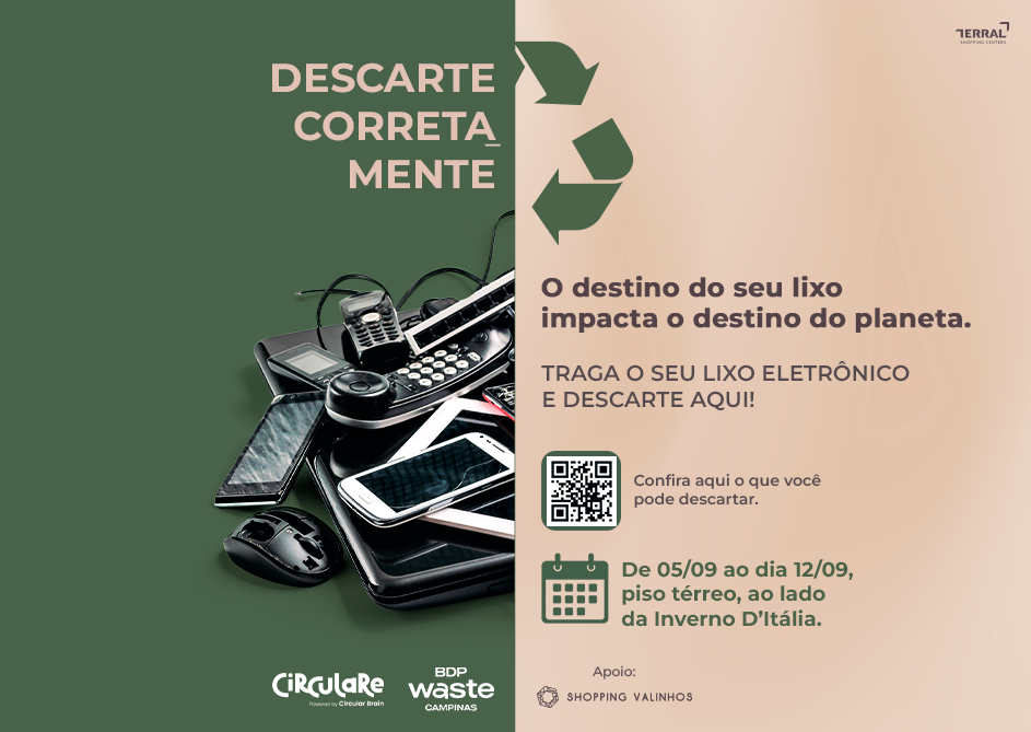 DESCARTE DE ELETRÔNICOS - SHOPPING VALINHOS