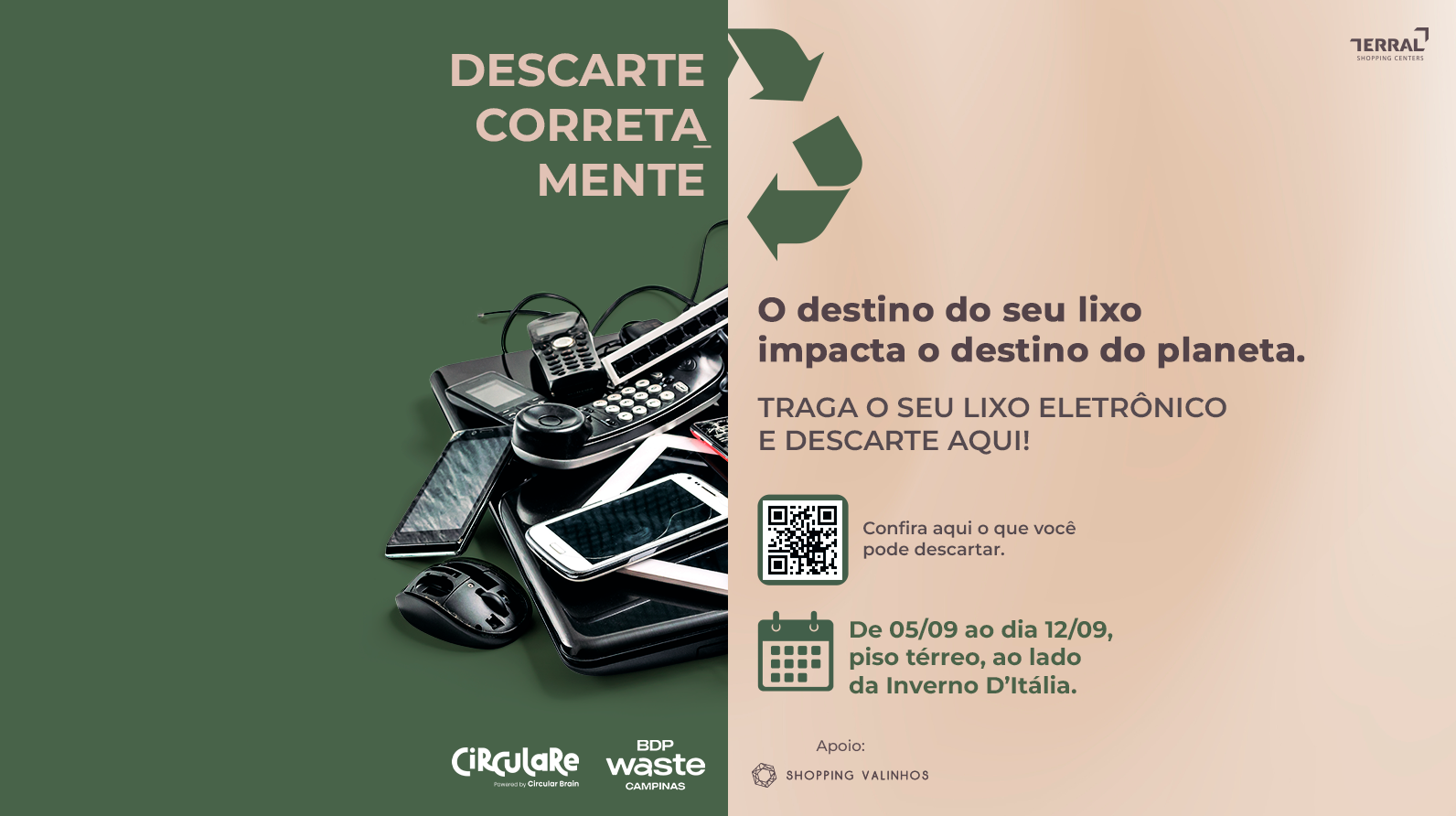 DESCARTE DE ELETRÔNICOS - SHOPPING VALINHOS