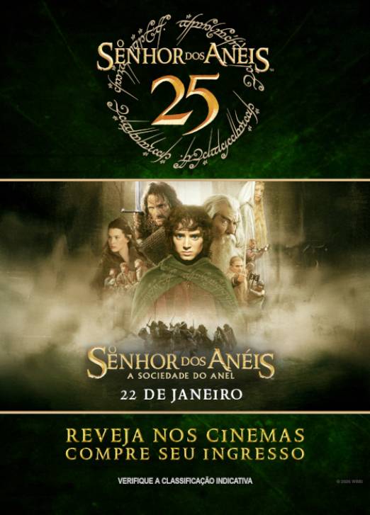 O SENHOR DOS ANÉIS - A SOCIEDADE DO ANEL (25º ANIV