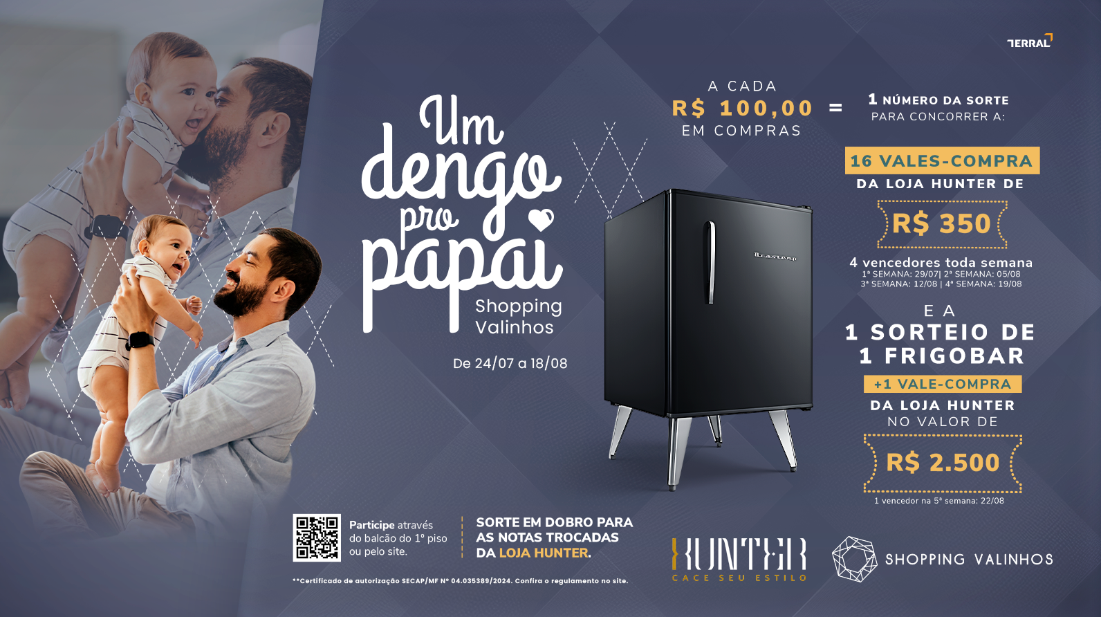 Promoção Dia dos Pais Shopping Valinhos 2024