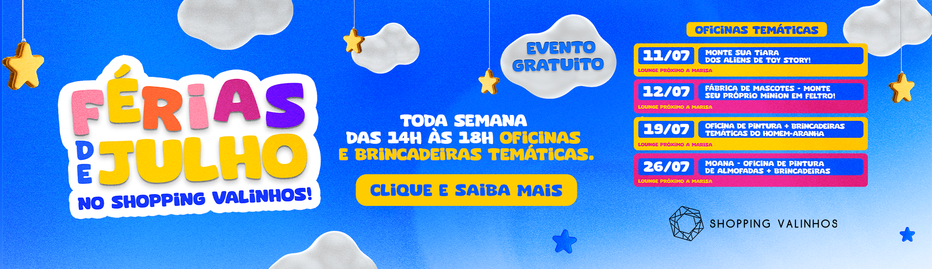 FÉRIAS DE JULHO