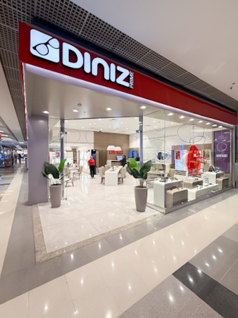 Logo da loja óticas diniz