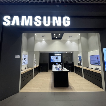 Logo da loja samsung