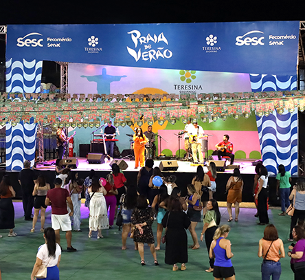 Mais de 50 dias de Praia de Verão marcam as férias em Teresina – e a programação se despede em grande estilo