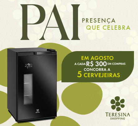 Dia dos Pais: Teresina Shopping sorteará cinco cervejeiras em nova campanha