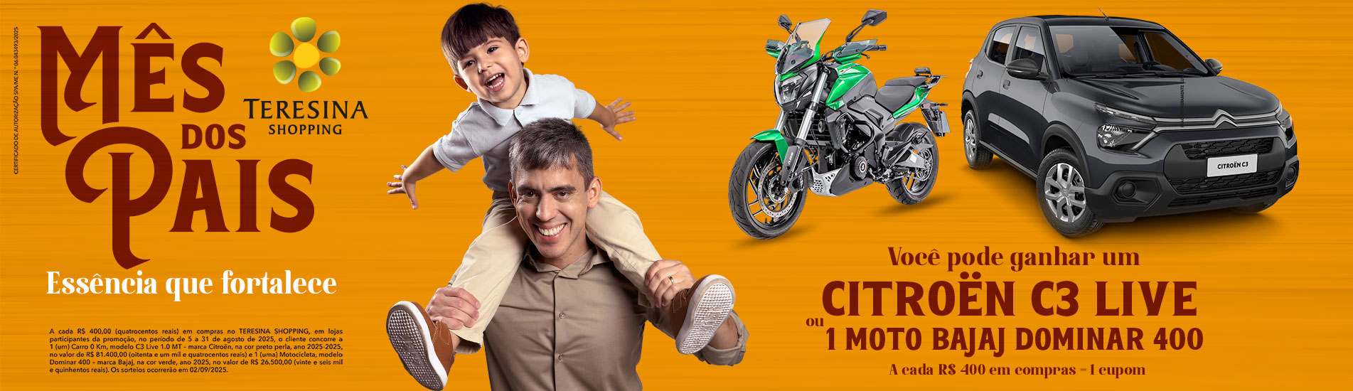 Promoção Mês dos Pais - Pai, essencia que fortalece