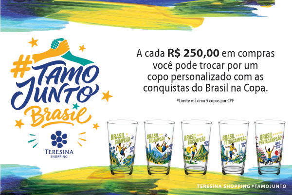 Teresina Shopping lança campanha oficial para colecionadores celebrarem os títulos mundiais do Brasil