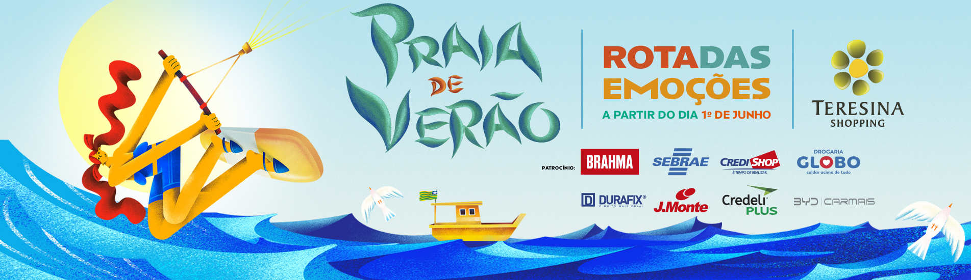 Rota das Emoções é o tema da Praia de Verão do Teresina Shopping