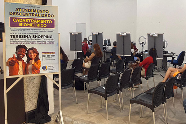 Teresina Shopping recebe novo posto temporário do TRE-PI para atendimento ao eleitorado