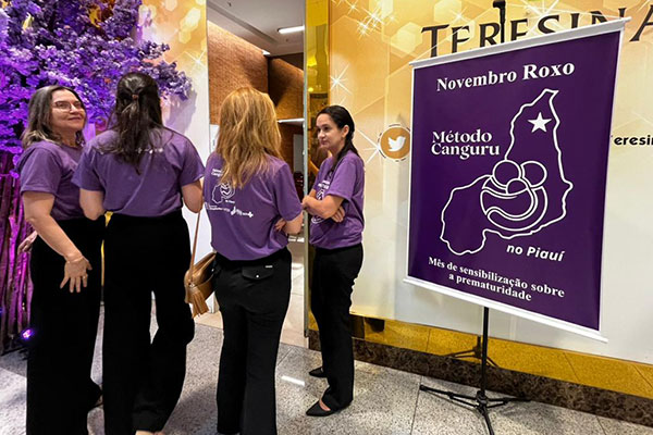 Teresina Shopping recebe ação do Método Canguru pelo Novembro Roxo