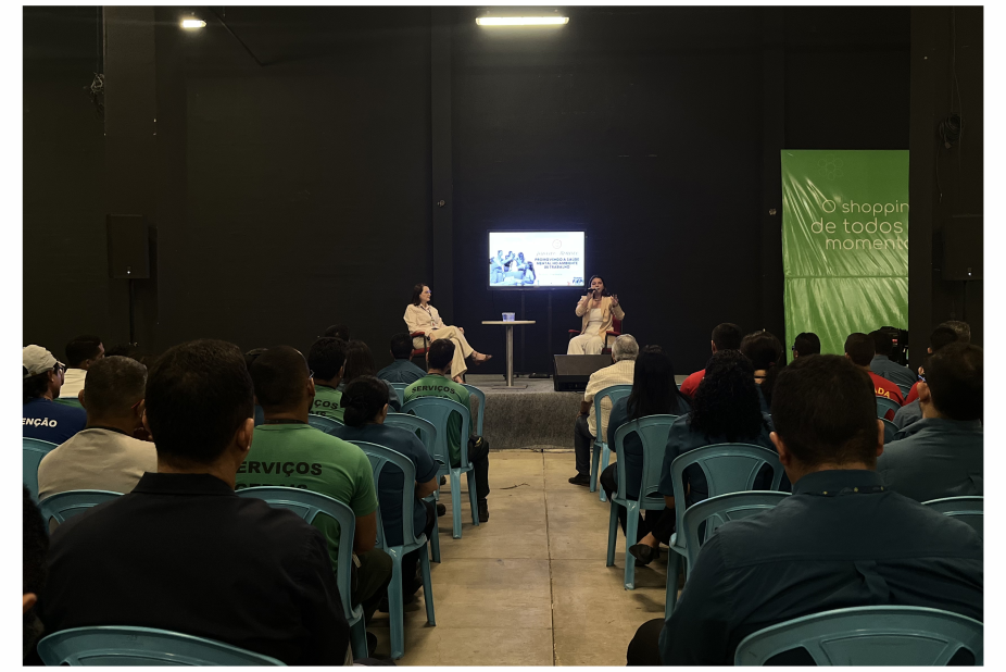 Janeiro Branco: colaboradores do Teresina Shopping discutem saúde mental no trabalho