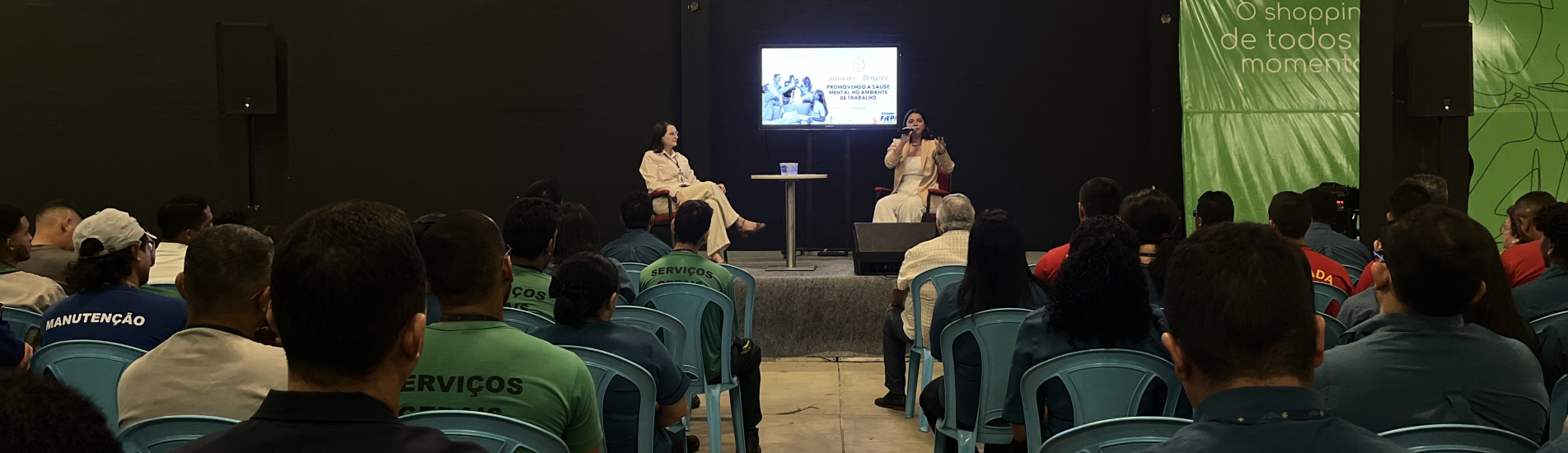 Janeiro Branco: colaboradores do Teresina Shopping discutem saúde mental no trabalho