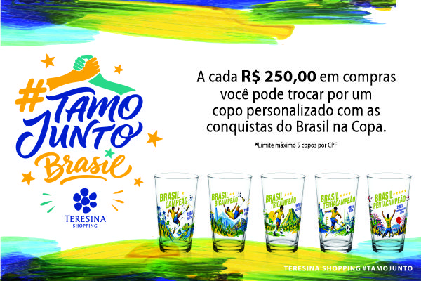 Teresina Shopping lança campanha oficial para colecionadores celebrarem os títulos mundiais do Brasil