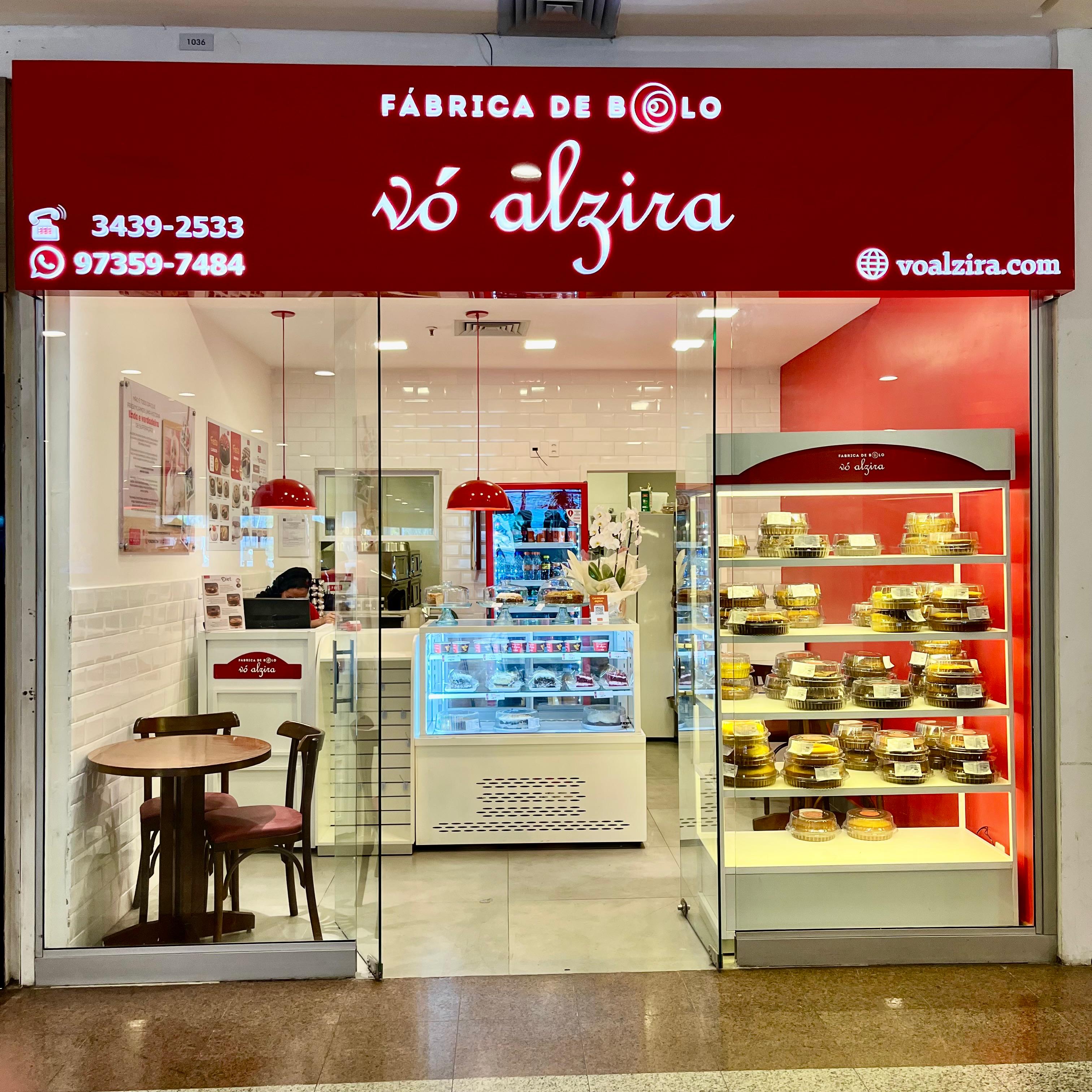 Logo da loja fábrica de bolo vó alzira