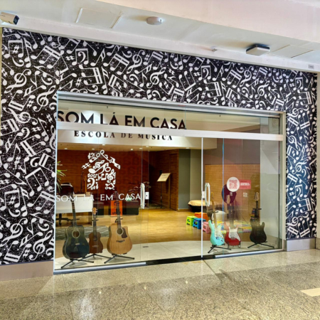 Logo da loja som lá em casa 