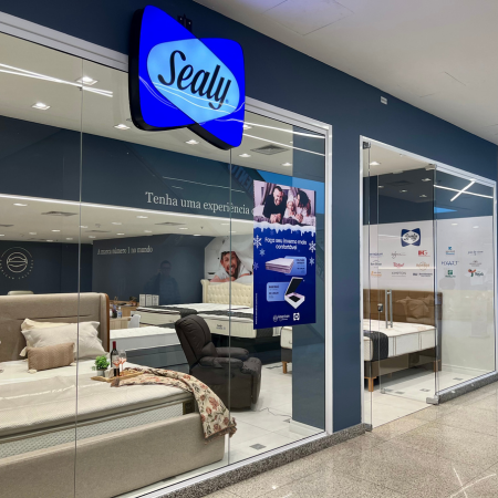 Logo da loja tempur sealy bed time