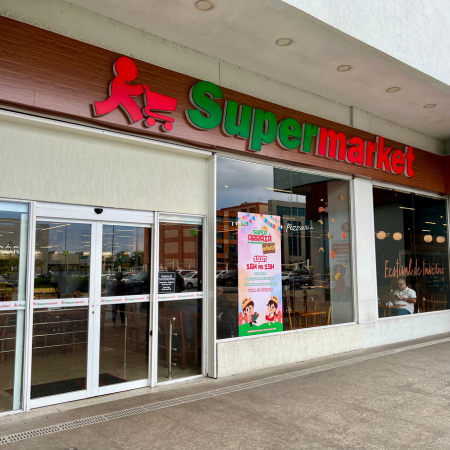 Logo da loja supermarket